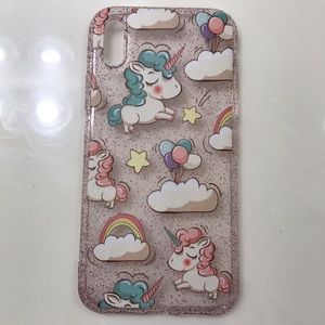 iPhoneX Glitter Unicorn Phone Case